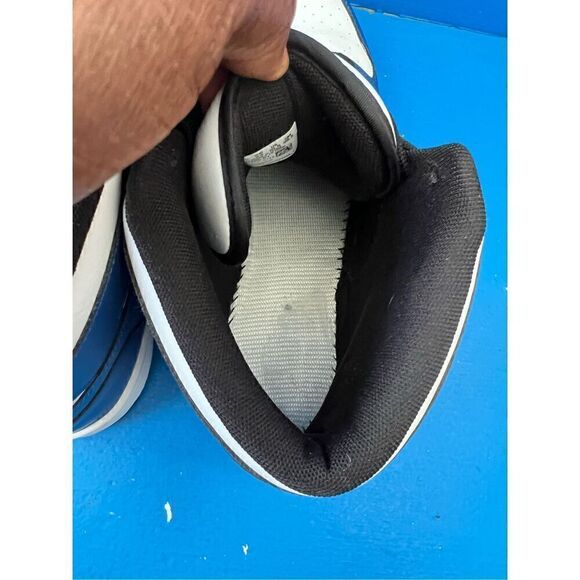 puma 10.5 mens white and blue black bottom 9.5uk size (pre owned) - Picture 2 of 7